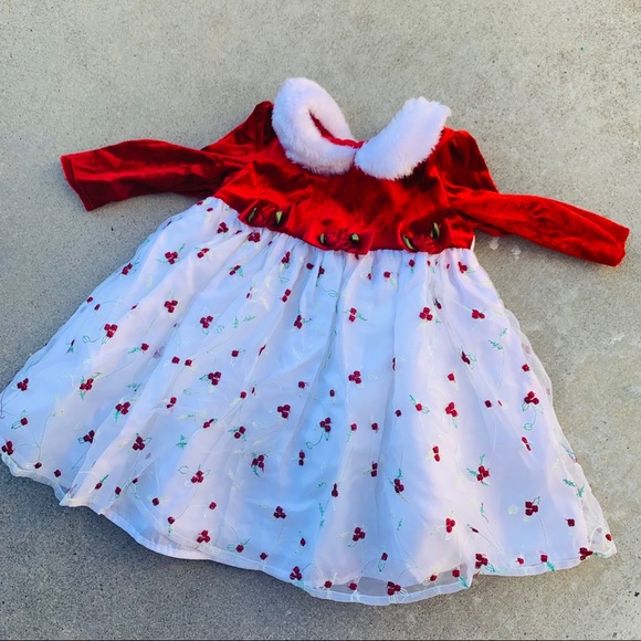 white floral baby dress